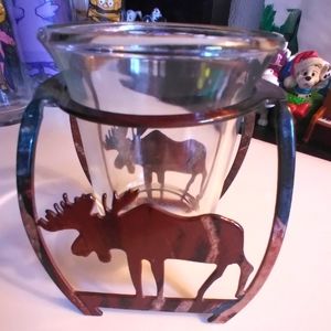 LAZART METAL MOOSE VOTIVE HOLDER